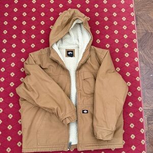 Dickies Brown Hooded Puffer Jacket
